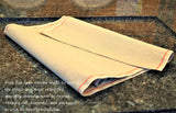 Bakers Couche - 100% Pure French Flax Linen Heavy Duty Proofing Cloth from Tissage Deren of France, 32 x 35 Inch, with Bonus Fournil Lame