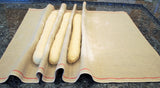 Bakers Couche - 100% Pure French Flax Linen Heavy Duty Proofing Cloth from Tissage Deren of France, 32 x 35 Inch, with Bonus Fournil Lame